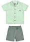 Colorittá - Conjunto Bebê Menino Camisa Texturizada Verde - variação: Verde