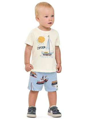 Elian - Conjunto Bebê Menino Captain Bege - ELIAN
