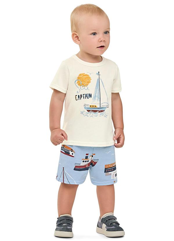 Elian - Conjunto Bebê Menino Captain Bege