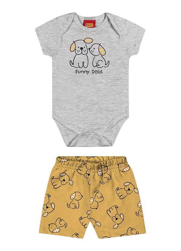 Kyly - Conjunto Bebê Menino Cinza