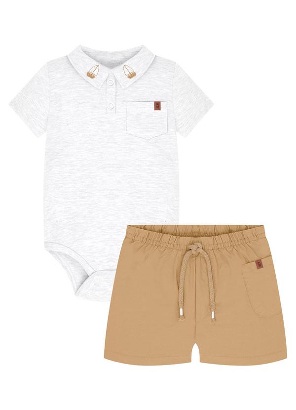 Milon - Conjunto Bebê Menino Cinza