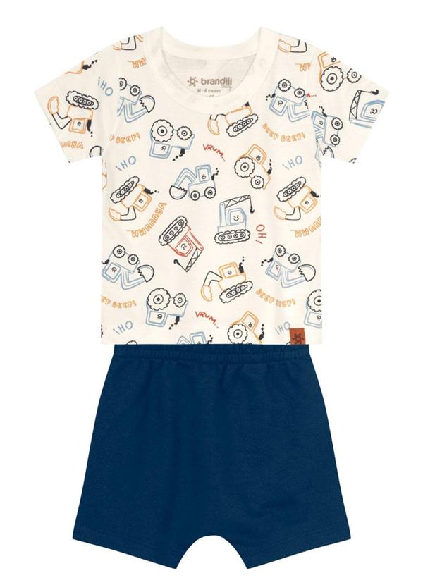 Brandili Baby - Conjunto Bebê Menino de Carrinho Bege