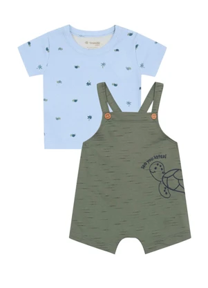 Brandili - Conjunto Bebê Menino de Tartaruga Azul - BRANDILI