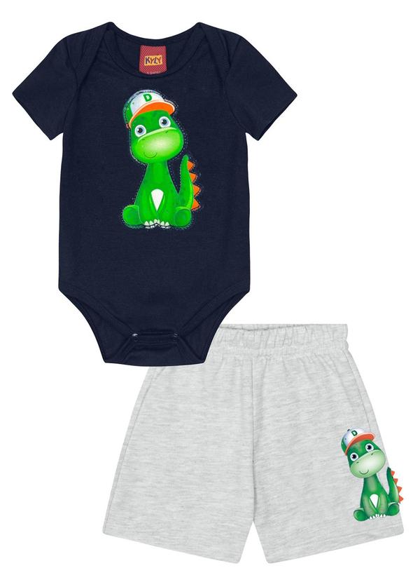 Kyly - Conjunto Bebê Menino Dino Marinho 2