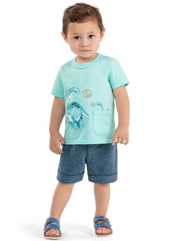 Elian - Conjunto Bebê Menino Dinossauro Elian Azul