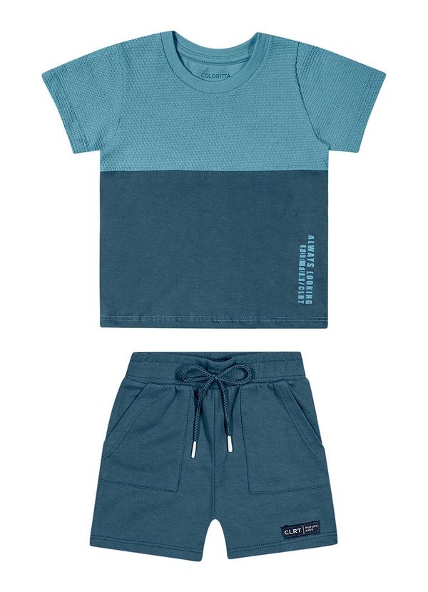 Colorittá - Conjunto Bebê Menino Esportivo Colorittá Azul