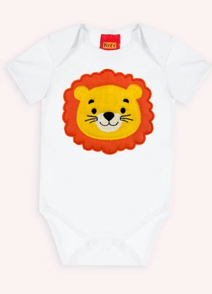 Kyly - Conjunto Bebê Menino Leão Branco - KYLY