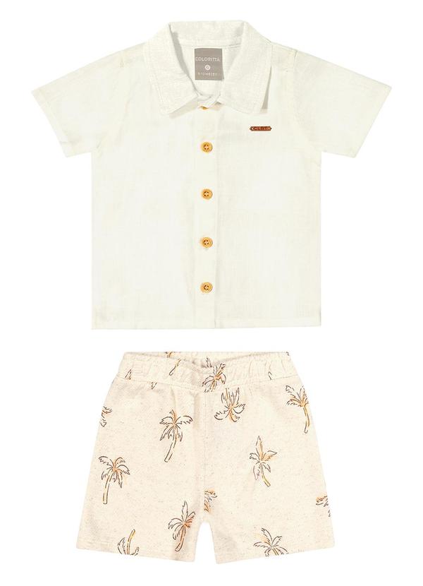 Colorittá - Conjunto Bebê Menino Linho Colorittá Bege 2