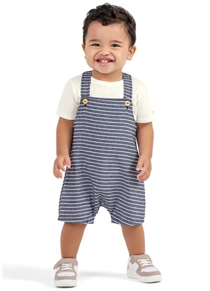 Conjunto Bebê Menino Listrado Colorittá (Bege) - COLORITTÁ