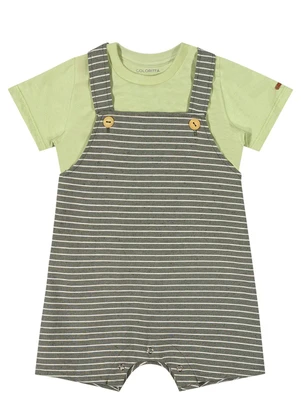 Conjunto Bebê Menino Listrado Colorittá (Verde) - COLORITTÁ