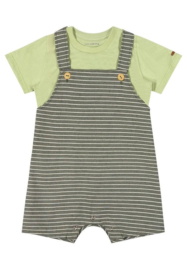 Colorittá - Conjunto Bebê Menino Listrado Colorittá Verde