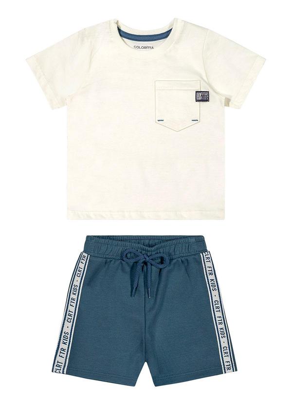Colorittá - Conjunto Bebê Menino Moderno Colorittá Bege