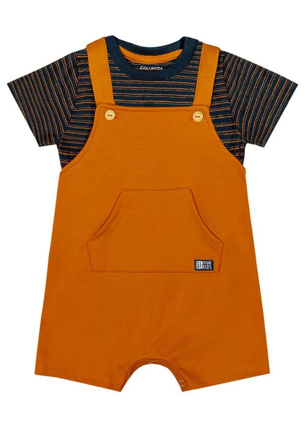 Colorittá - Conjunto Bebê Menino Moletom Colorittá Azul