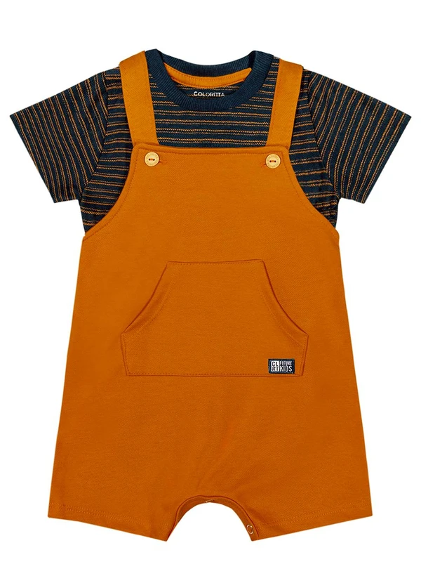 Colorittá - Conjunto Bebê Menino Moletom Colorittá Azul