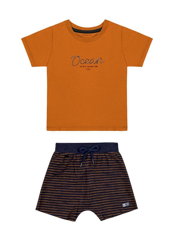 Colorittá - Conjunto Bebê Menino Ocean Colorittá Laranja