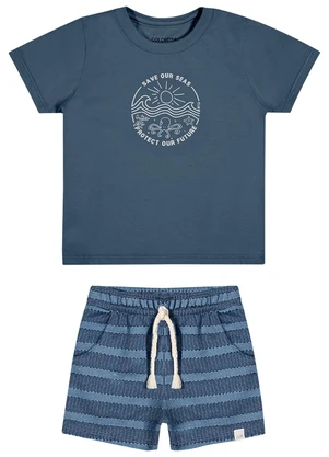 Colorittá - Conjunto Bebê Menino Oceano Azul - COLORITTÁ