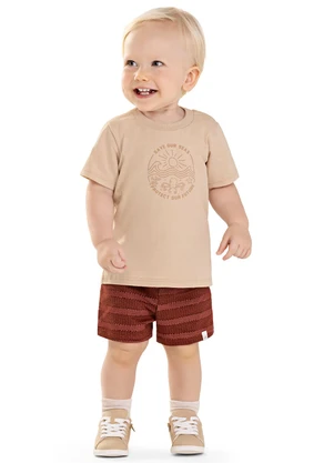 Colorittá - Conjunto Bebê Menino Oceano Bege - COLORITTÁ