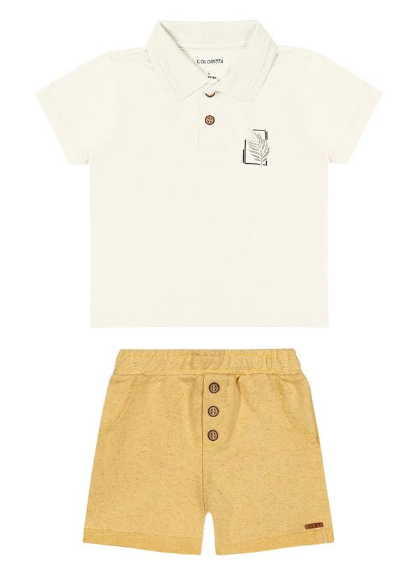 Colorittá - Conjunto Bebê Menino Polo Eco Colorittá Bege 1