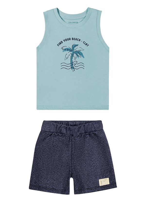Colorittá - Conjunto Bebê Menino Praia Colorittá Azul