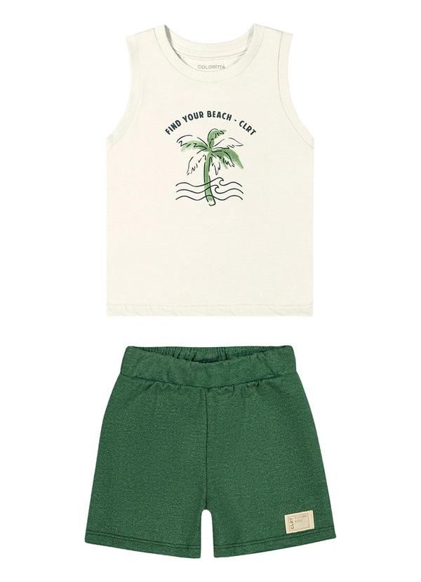Colorittá - Conjunto Bebê Menino Praia Colorittá Bege