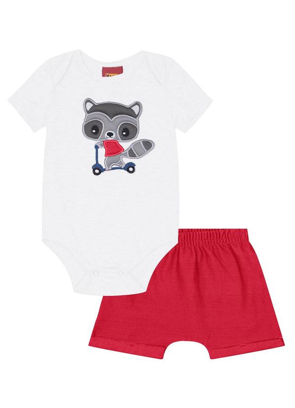 Kyly - Conjunto Bebê Menino Raposinha Branco