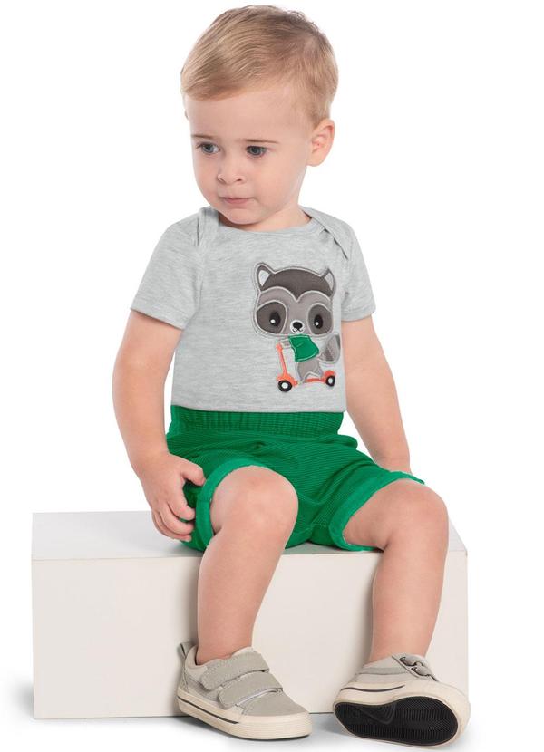 Kyly - Conjunto Bebê Menino Raposinha Cinza