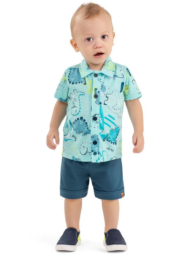 Elian - Conjunto Bebê Menino Safari Elian Azul