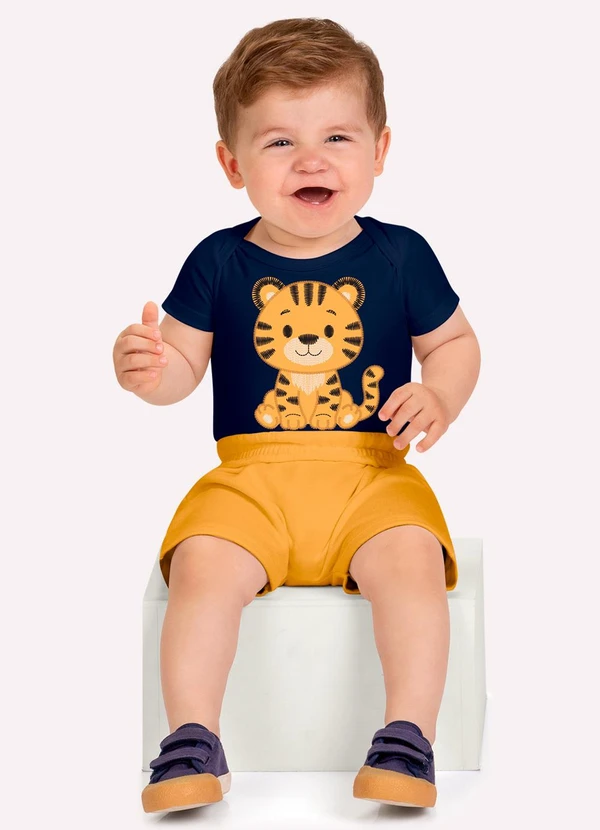 Kyly - Conjunto Bebê Menino Tigre Azul