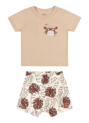 Conjunto Bebê Menino Tropical Elian (Bege) - ELIAN