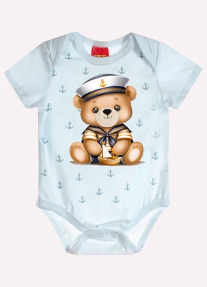 Kyly - Conjunto Bebê Menino Ursinho Branco - KYLY
