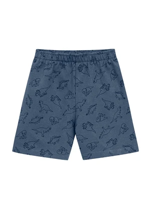 Ddk - Conjunto Bebê Regata Machão Dino e Bermuda  Azul - DDK