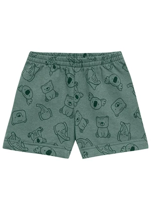 Ddk - Conjunto Bebê Regata Machão Roar e Bermuda  Bege - DDK