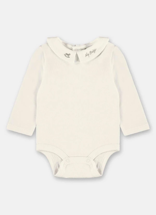 Up Baby - Conjunto Bebê Unissex em Suedine Branco 2