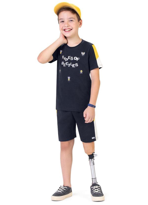 Alenice - Conjunto Beetles Ilustrados Menino Azul