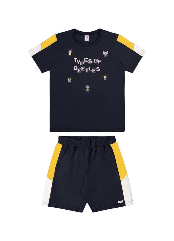 Alenice - Conjunto Beetles Ilustrados Menino Azul 2