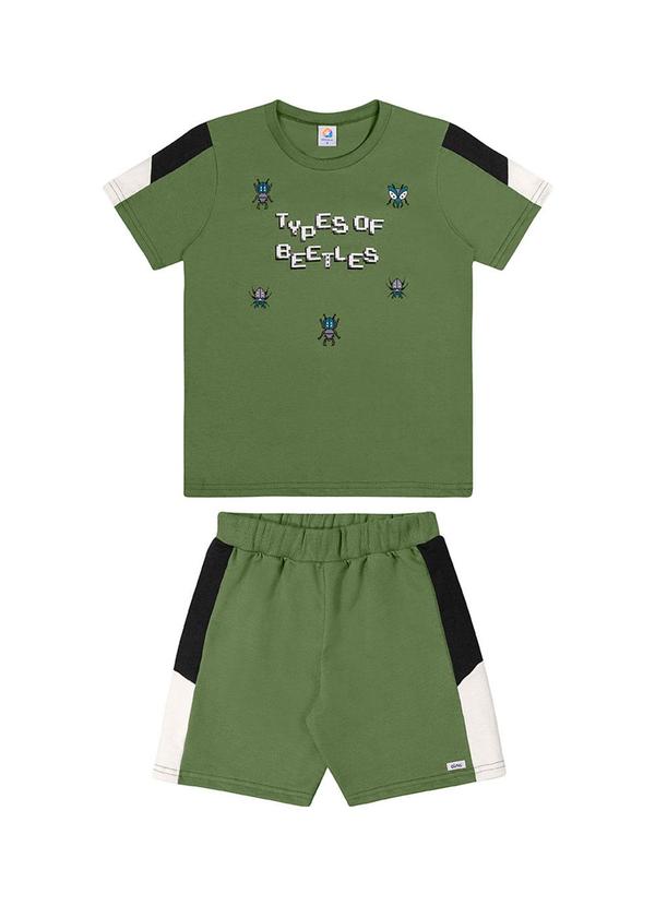 Alenice - Conjunto Beetles Ilustrados Menino Verde