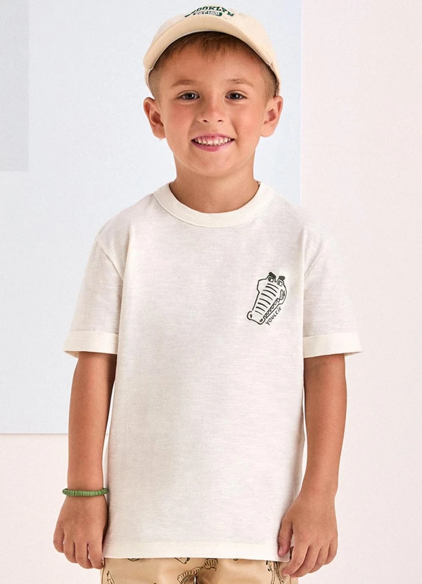 Youccie - Conjunto Bege com Estampa de Crocodilo Off White 3