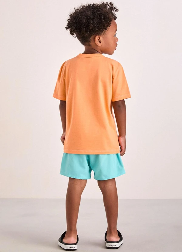 Youccie - Conjunto Bege com Estampa Interativa Laranja 2