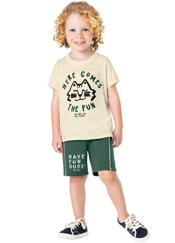 Pijama Infantil The Children's Place - Conjunto 2 Peças Algodão