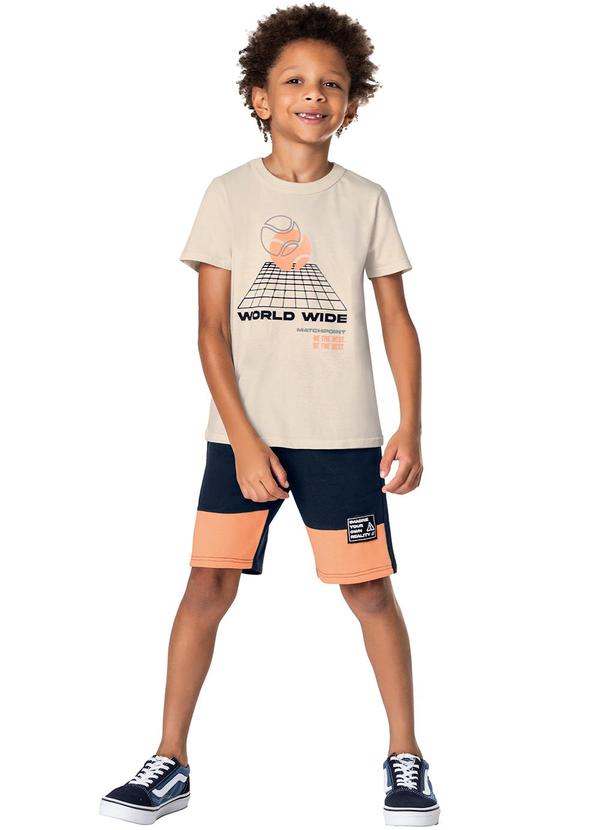 Malwee Kids - Conjunto Bege Matchpoint Menino