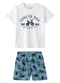 Malwee Kids - Conjunto Jurrasic em Puff Verde Menta - variação: Branco