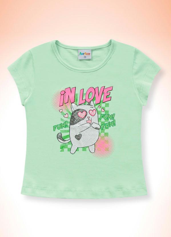 For Fun - Conjunto Blusa e Short Menina Verde 3