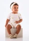 Up Baby - Conjunto Blusa Short Ribana Nature Verde - variação:  