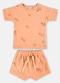 Up Baby - Conjunto Blusa Short Ribana Nature Verde - variação: Marrom