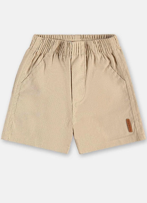 Up Baby - Conjunto Body Bermuda Linho Cinza 4