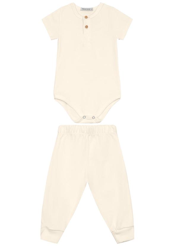 Trick Nick - Conjunto Body com Calça Masculino Bege