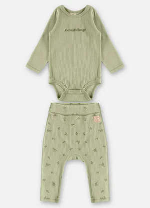 Up Baby - Conjunto Body e Calça Unissex Bebê Verde - UP BABY
