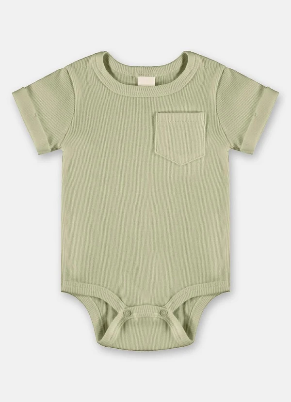 Up Baby - Conjunto Body Short Ribana Nature Verde 4