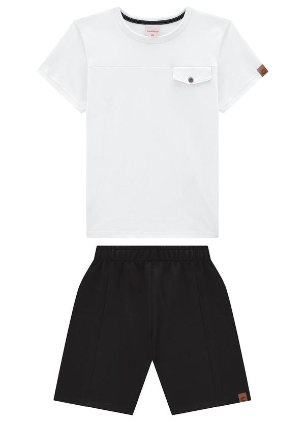 Carinhoso - Conjunto Branco Comfort em Moletom