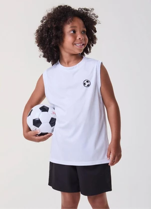 Bimbi - Conjunto Branco e Preto de Futebol Off White - BIMBI